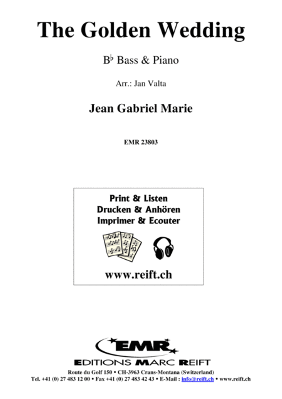 The Golden Wedding Piano Accompaniment scores gallery preview page 1