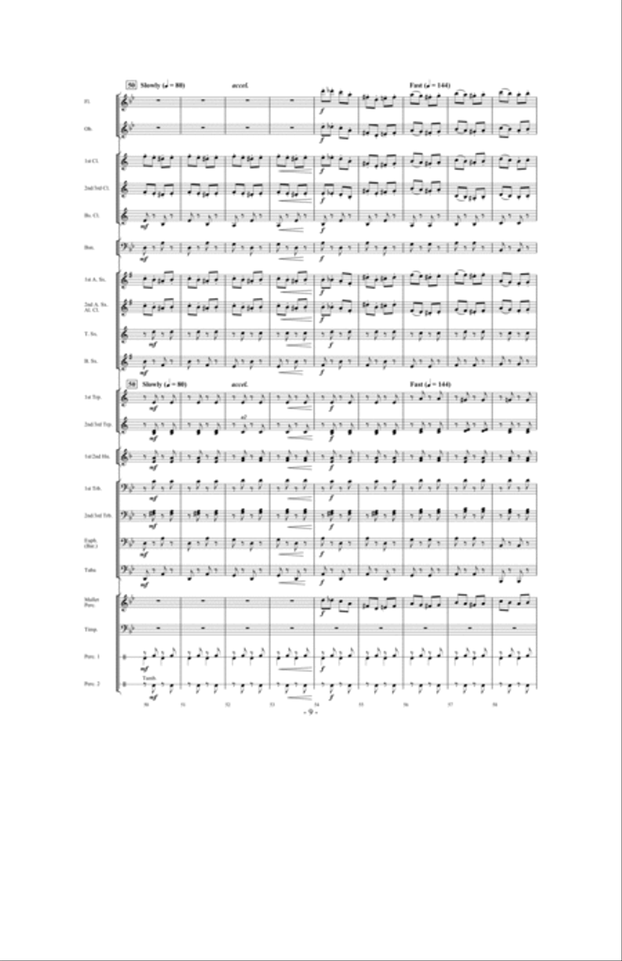 Gypsy Caravan Concert Band scores gallery preview page 8