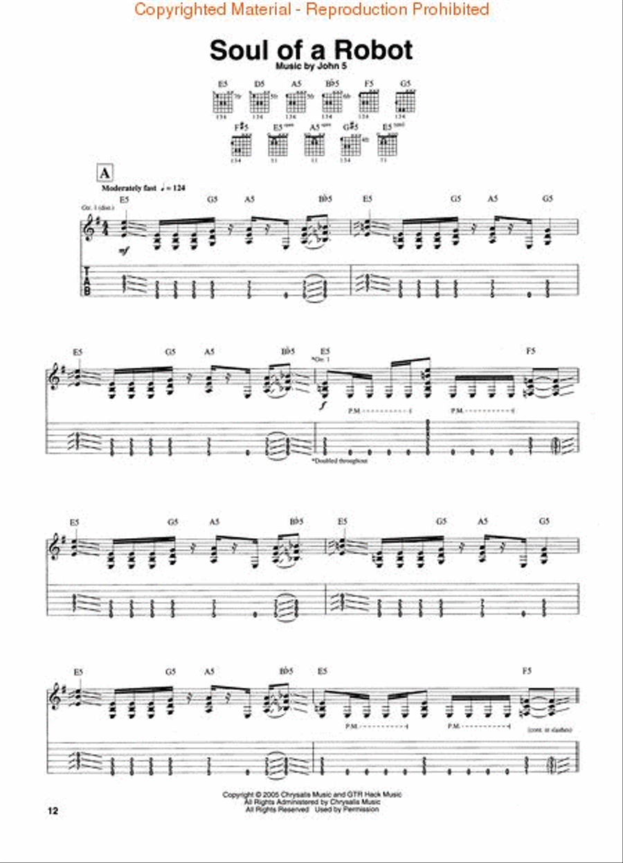 John5 - Songs for Sanity Electric Guitar scores gallery preview page 3