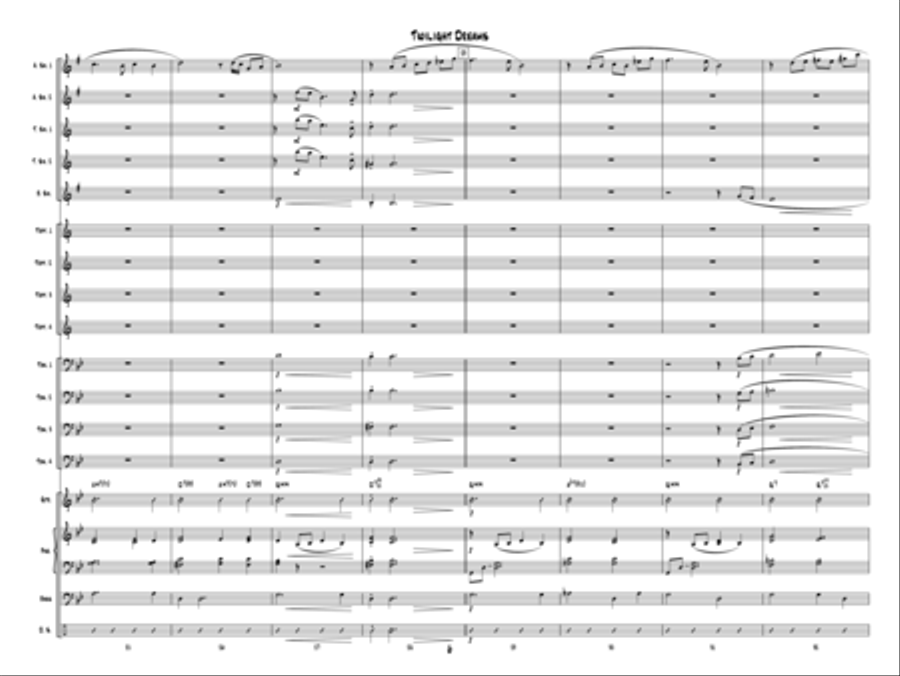 Twilight Dreams Twilight Dreams Jazz Ensemble scores gallery preview page 5