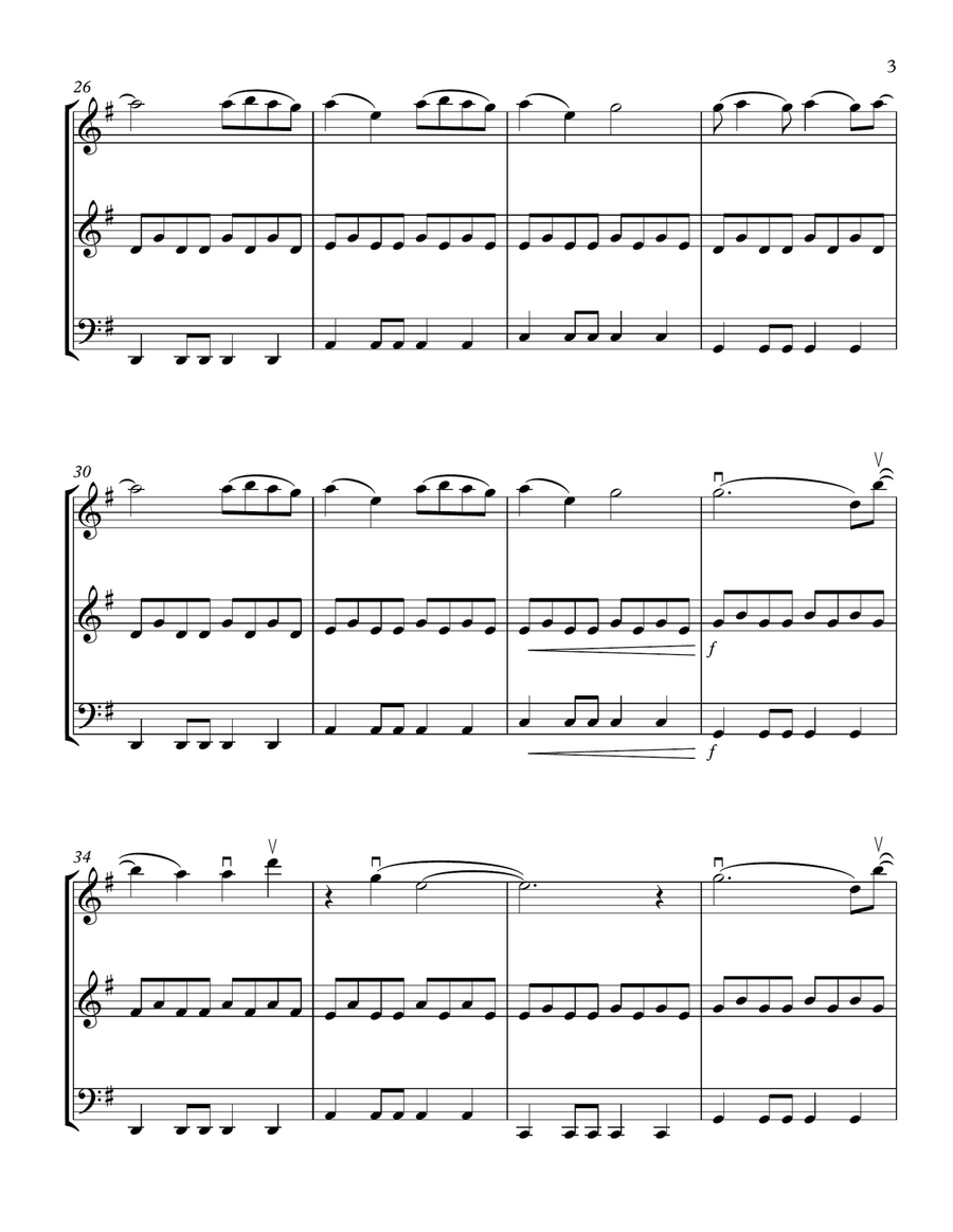 Wildest Dreams String Trio scores gallery preview page 3