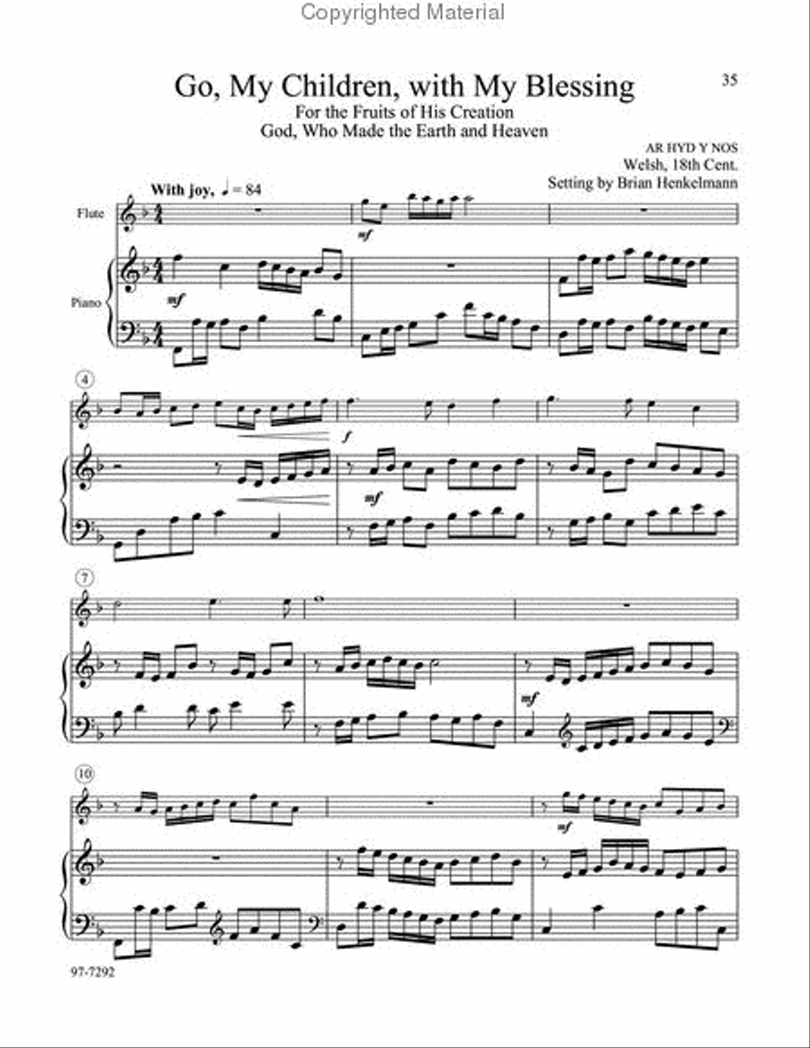 All through the Church Year Flute Solo scores gallery preview page 12