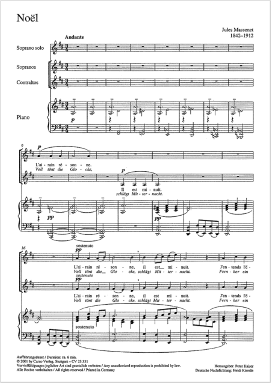 Noel (Weihnachtslied; Steigt auf zu Gott) SA scores gallery preview page 13
