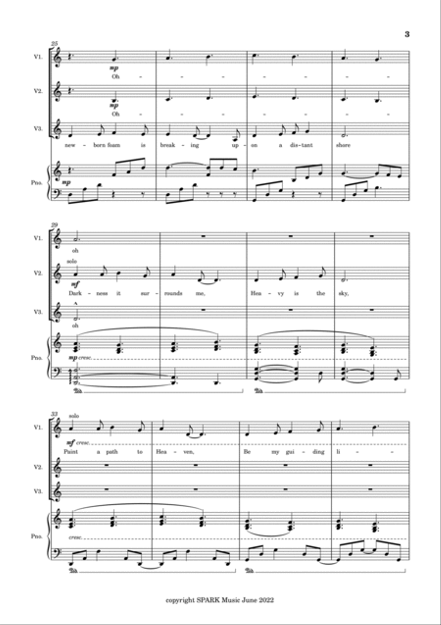 evening star (extended) 3-Part scores gallery preview page 3