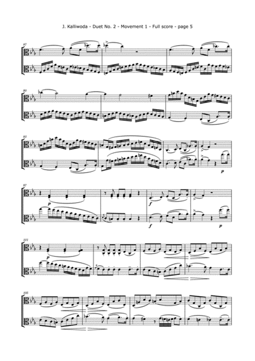 Kalliwoda, J. - Duet No.2, (All Mvts.) Op. 70 for Two Violas image number null