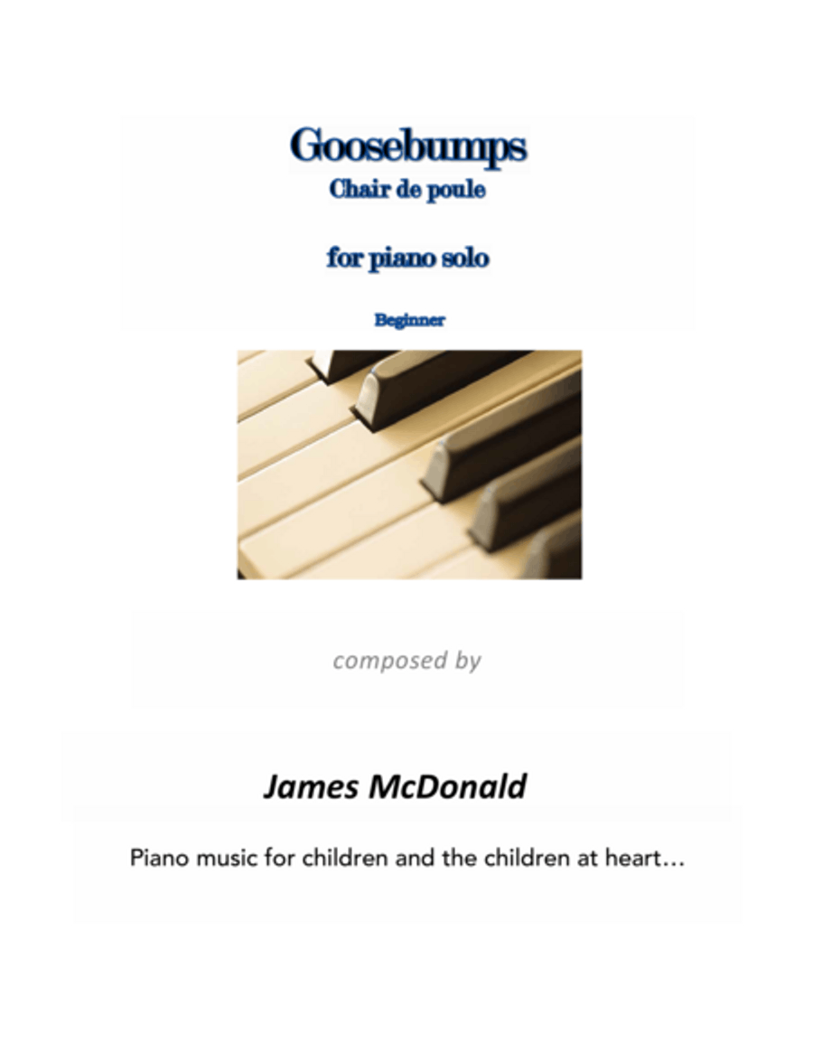 Goosebumps Easy Piano scores gallery preview page 1