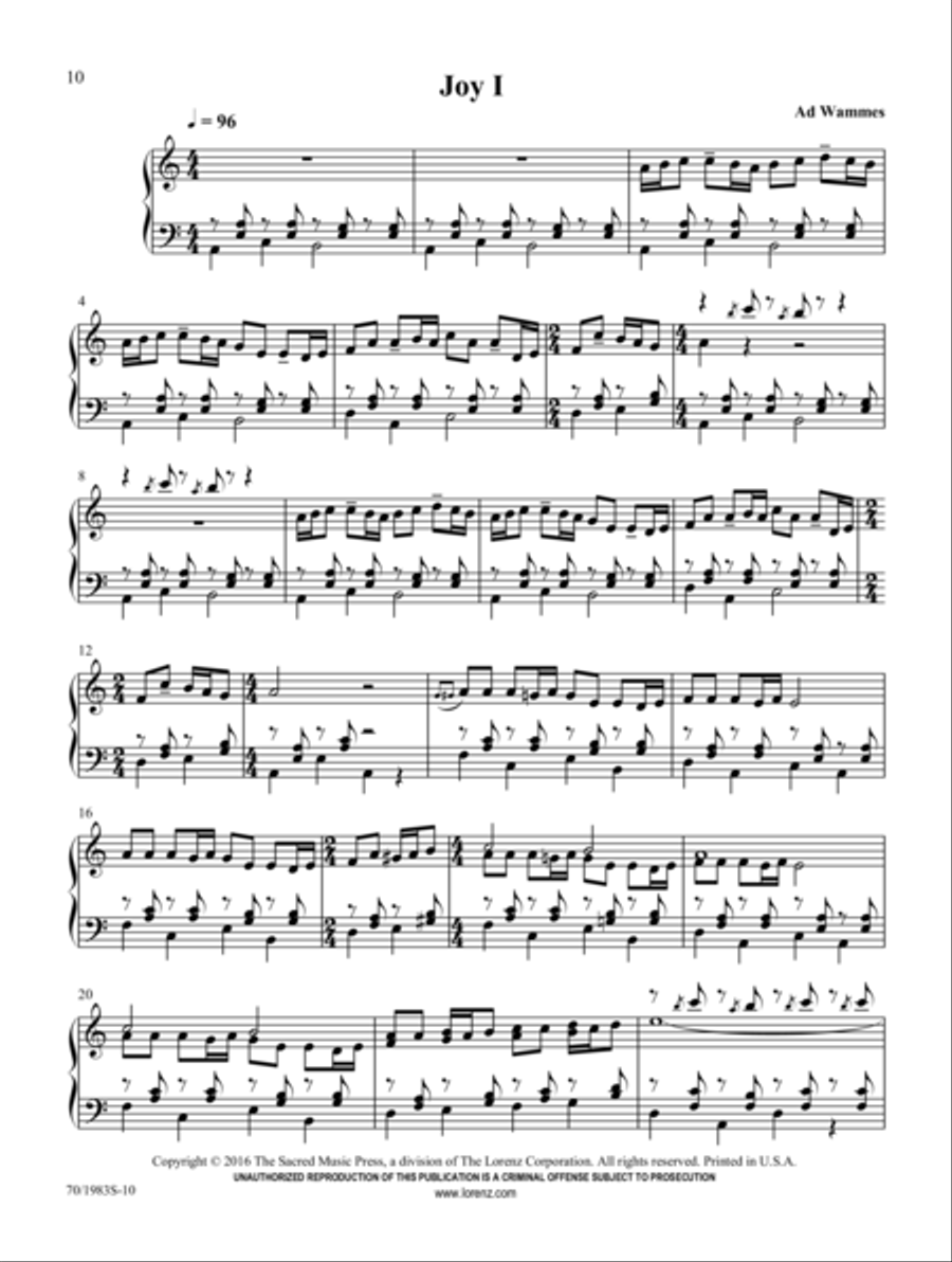 Triptych Triptych Organ Solo scores gallery preview page 6