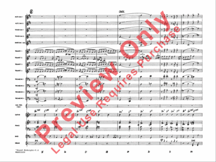 'Round Midnight Jazz Ensemble scores gallery preview page 6