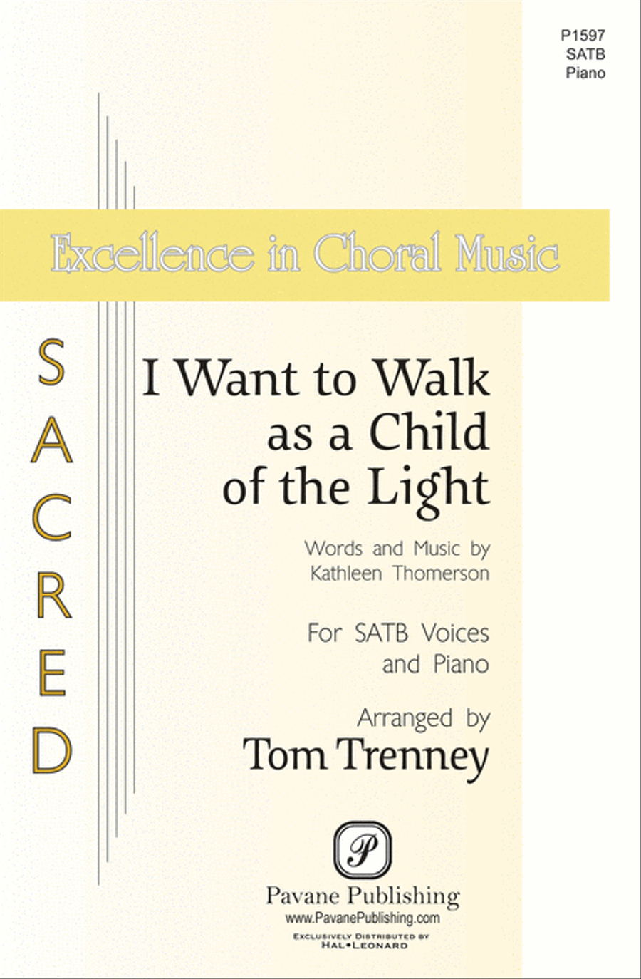 I Want to Walk as a Child of the Light 4-Part scores gallery preview page 1