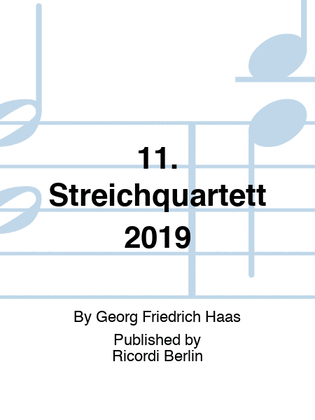 Book cover for 11. Streichquartett 2019