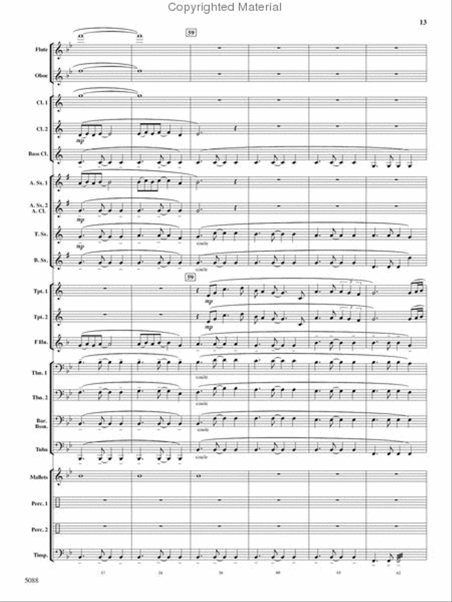 Stone Mountain Fantasy Stone Mountain Fantasy Concert Band scores gallery preview page 13