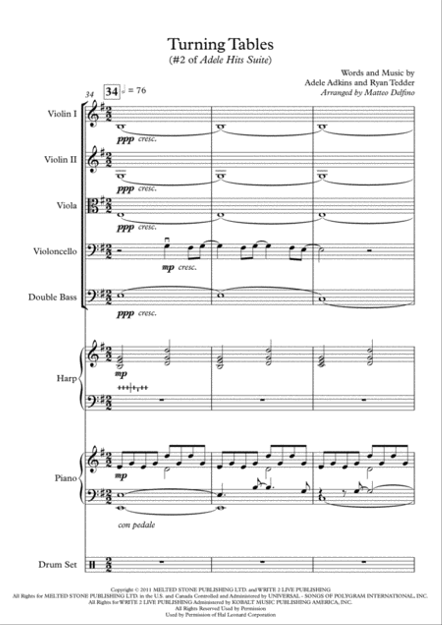 Turning Tables Small Ensemble scores gallery preview page 1