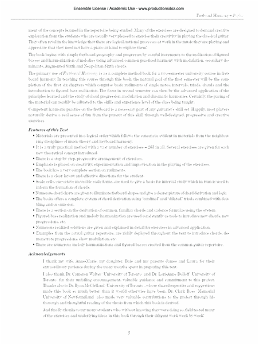 Fretboard Harmony (Common practice Harmony on the guitar) Classical Guitar scores gallery preview page 5