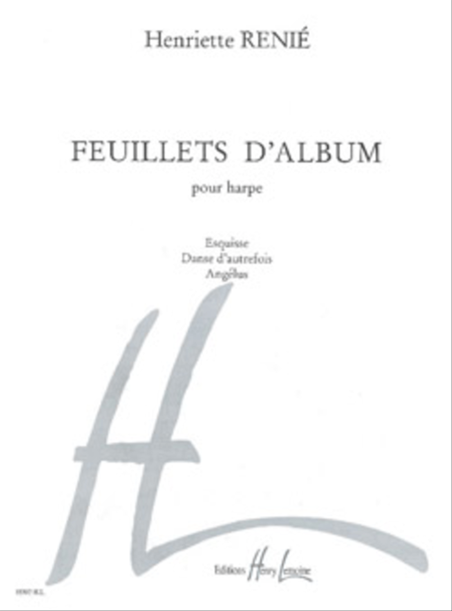 Feuillets D'Album Harp scores gallery preview page 1
