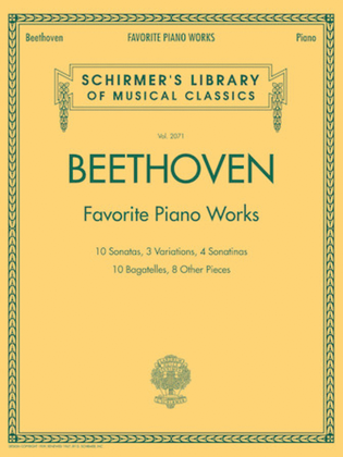 Book cover for Beethoven – Favorite Piano Works