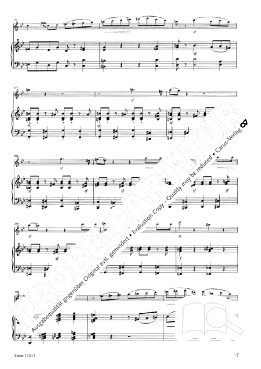 Sonate fur Querflote und Klavier Flute Solo scores gallery preview page 18