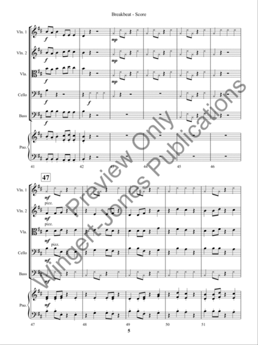 Breakbeat Breakbeat String Orchestra scores gallery preview page 8
