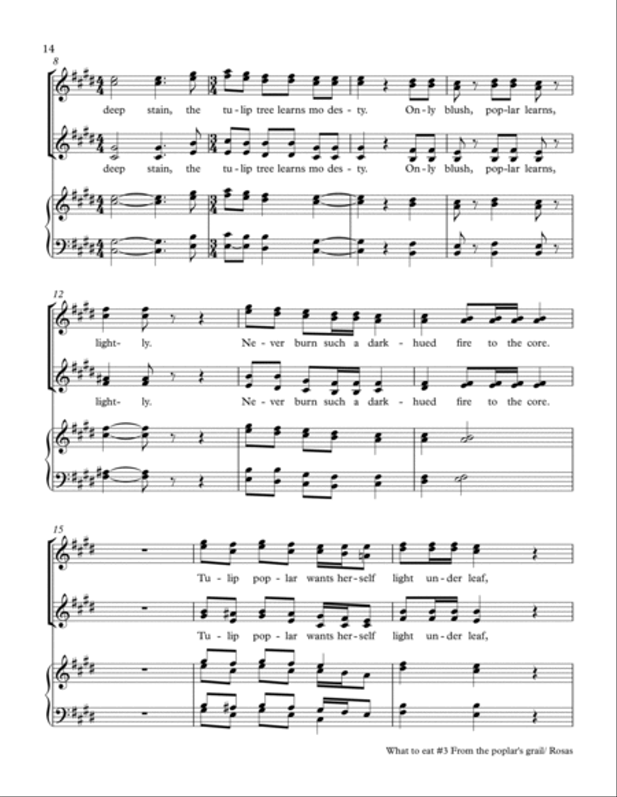 What to Eat, what to Drink #3 From the Poplar's Grail Choir scores gallery preview page 2