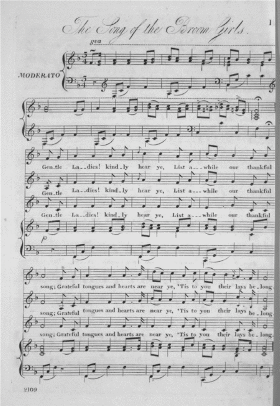 Gentle Ladies, Fare ye well! The Song of the Broom Girls Voice scores gallery preview page 2