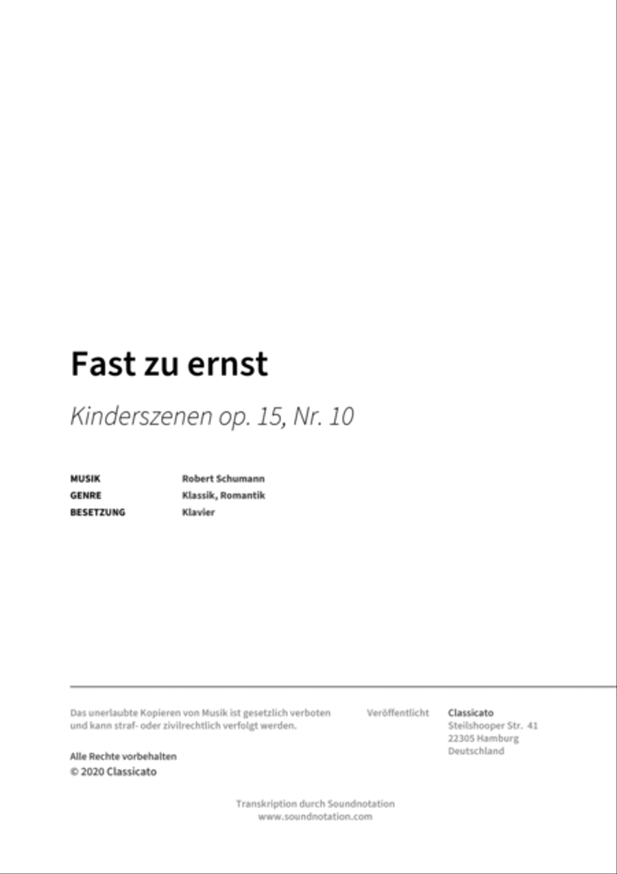Fast zu ernst Fast zu ernst Piano scores gallery preview page 2