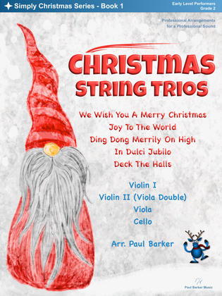 Book cover for Christmas String Trios - Book 1