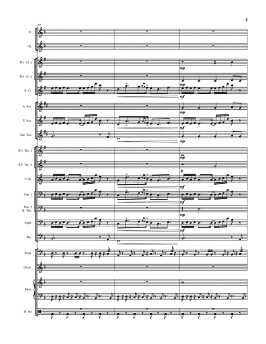 Asgore Concert Band scores gallery preview page 5