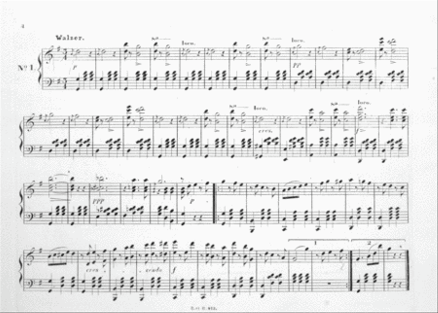 Die Industriellen. Walzer fur das Pianoforte Piano Solo scores gallery preview page 3