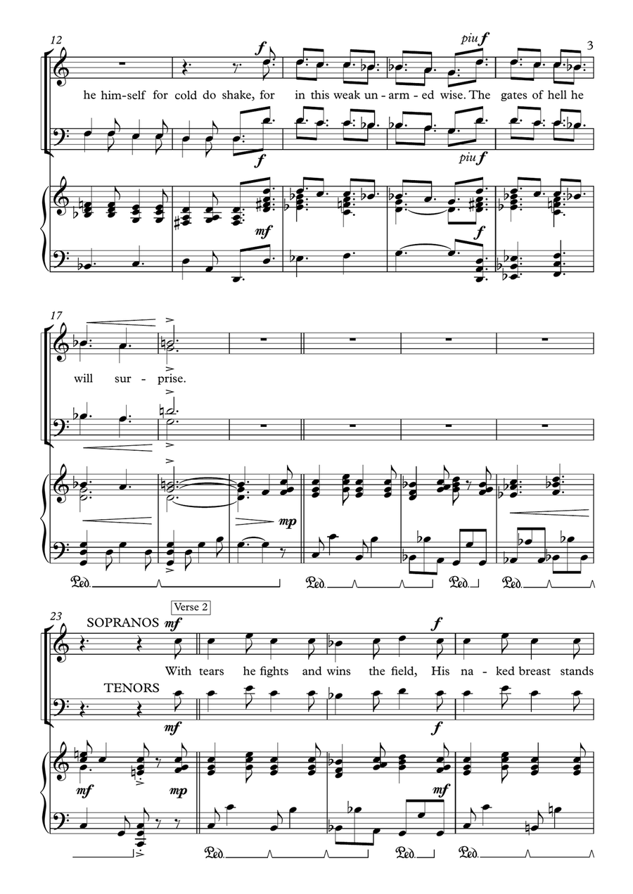 This Little Babe (SATB version) 4-Part scores gallery preview page 3