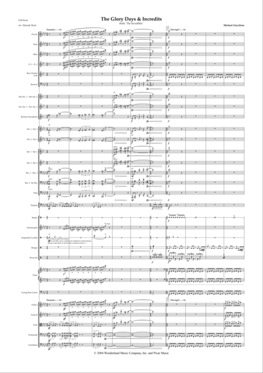 The Glory Days The Glory Days Full Orchestra scores gallery preview page 2