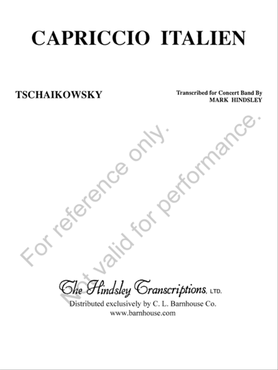 Capriccio Italien Concert Band scores gallery preview page 2