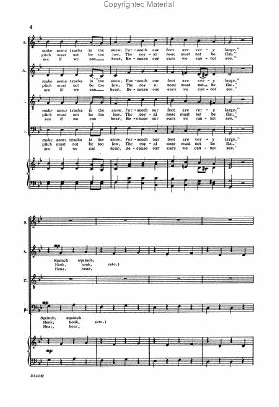 Good King Kong Looked Out 4-Part scores gallery preview page 3