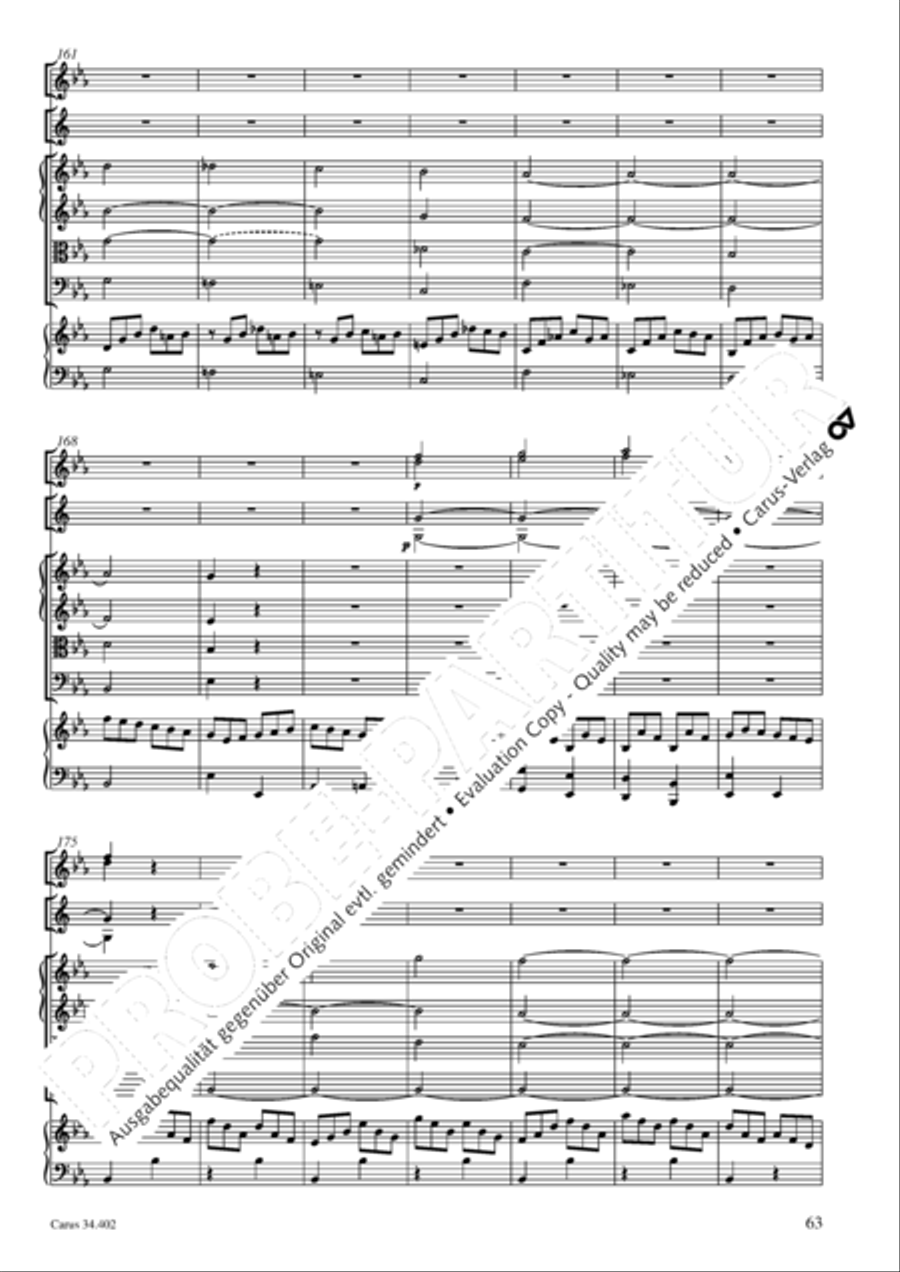 Concerto grosso for cembalo or piano Horn scores gallery preview page 64