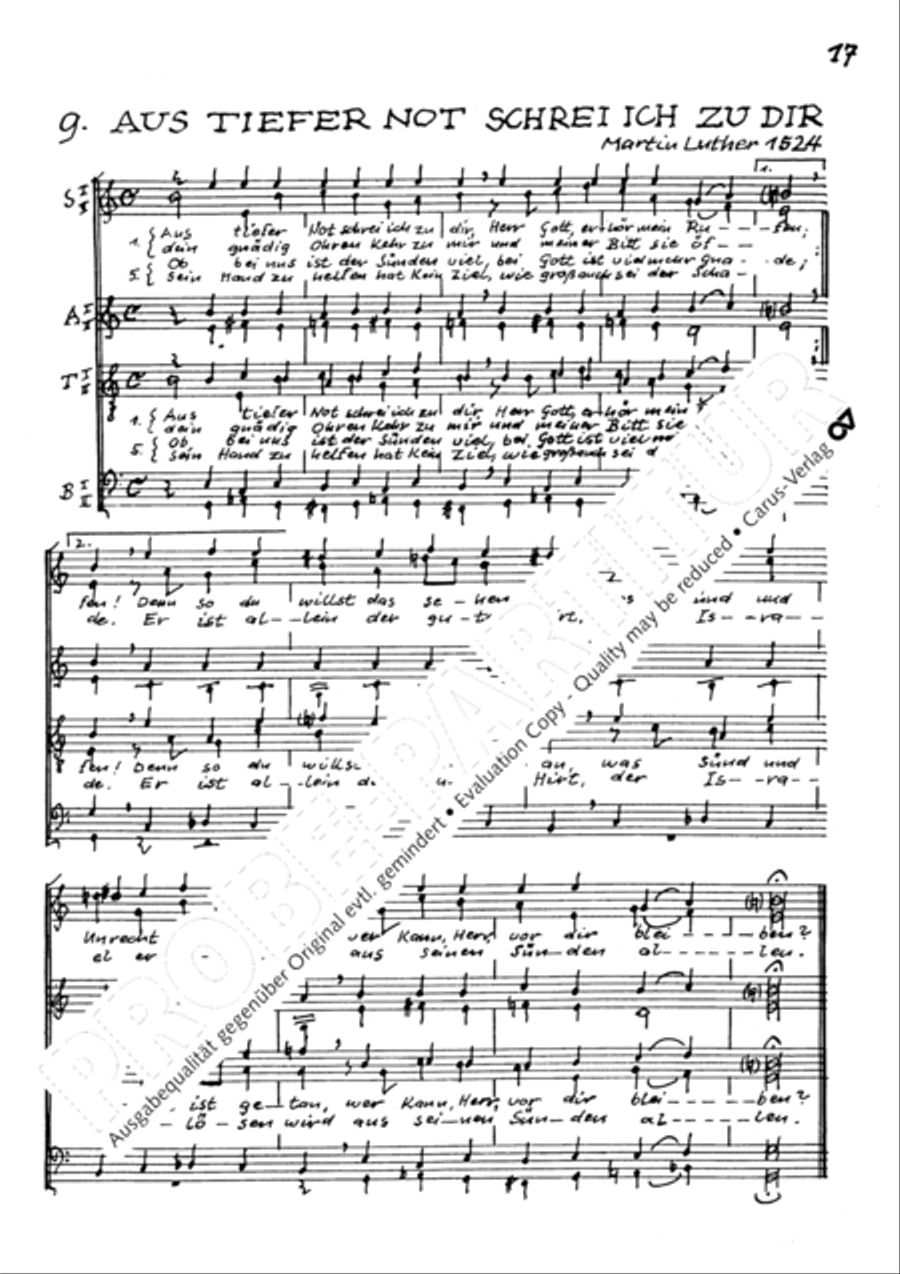 Chorsatze I zu Bachs Clavierubung Collection / Songbook scores gallery preview page 18