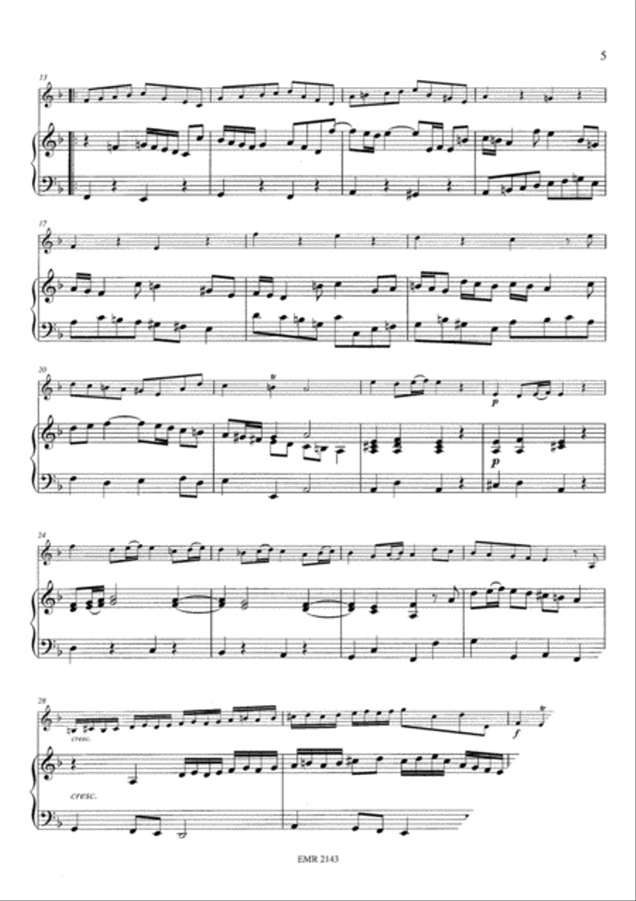 Sonata No. 5 in D minor Euphonium scores gallery preview page 5