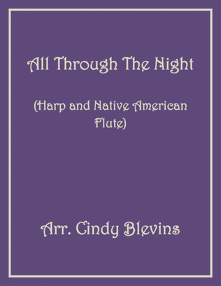 Book cover for All Through the Night, for Harp and Native American Flute
