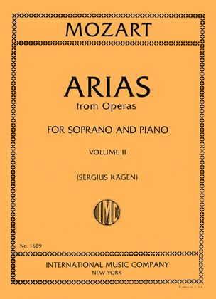 Book cover for Arias from Operas - Volume II (Soprano)