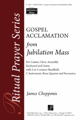 Book cover for Gospel Acclamation from "Jubilation Mass" - Full Score and Parts