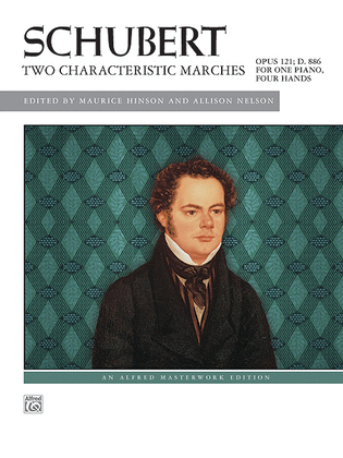 Book cover for Schubert -- Two Characteristic Marches, Op. 121, D. 886