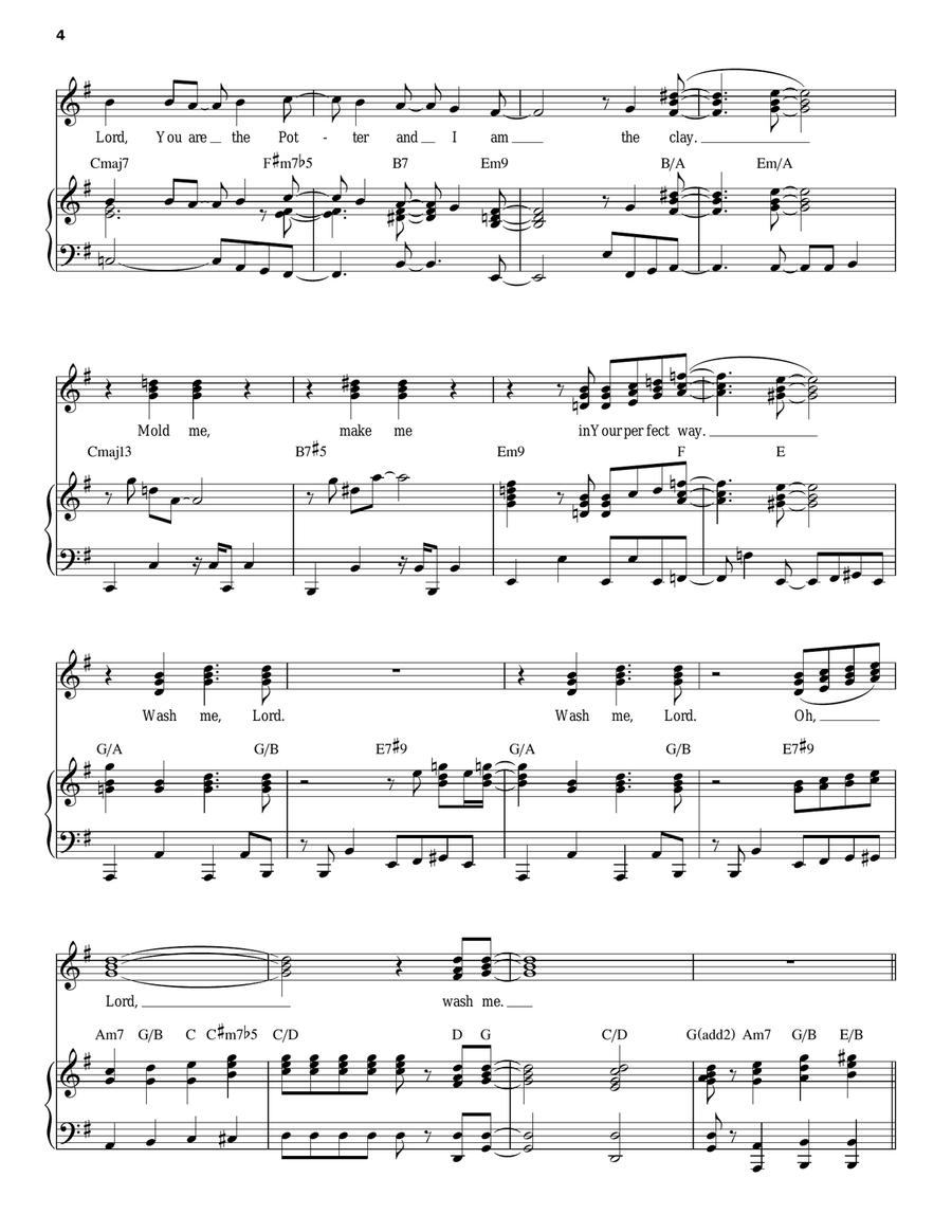 Wash Me Acoustic Guitar scores gallery preview page 4