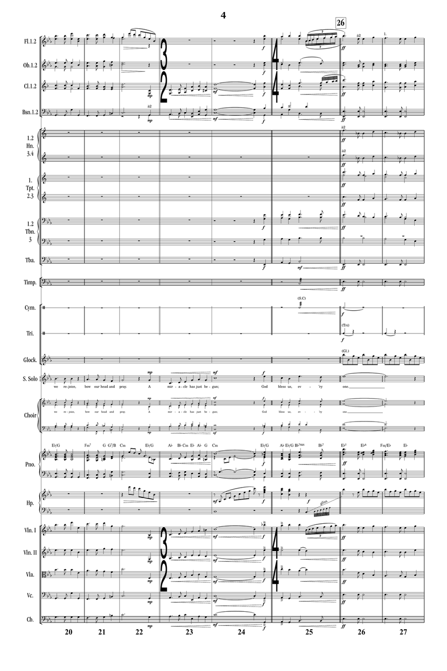 God Bless Us Everyone Full Orchestra scores gallery preview page 4