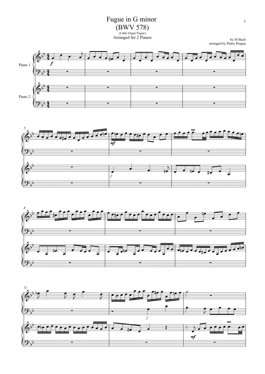 Fugue in G minor (BWV 578) (