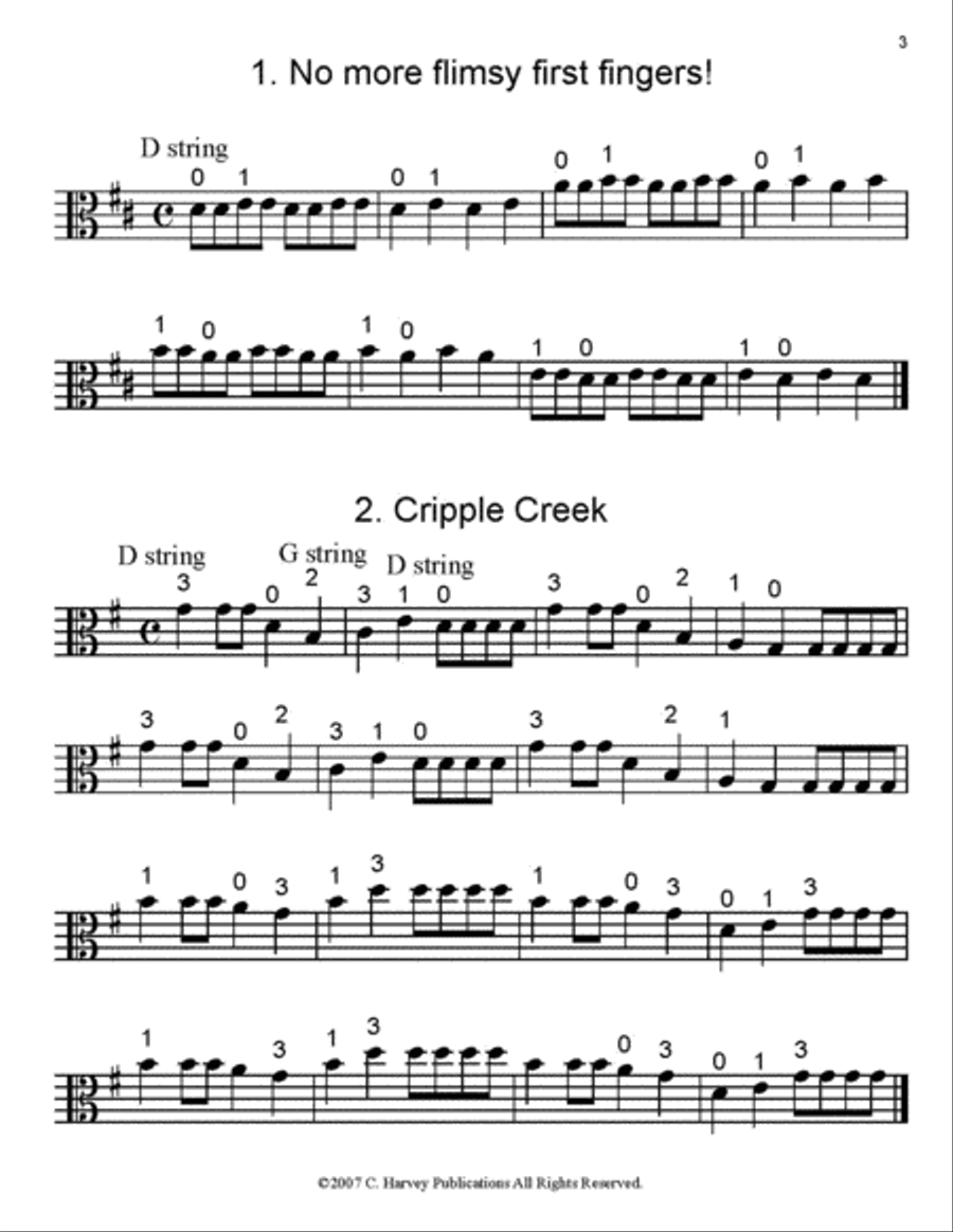 The First Summer Study Book for Viola Viola scores gallery preview page 2