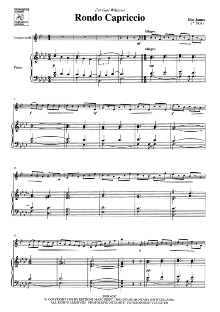 Rondo Capriccio Cornet scores gallery preview page 3