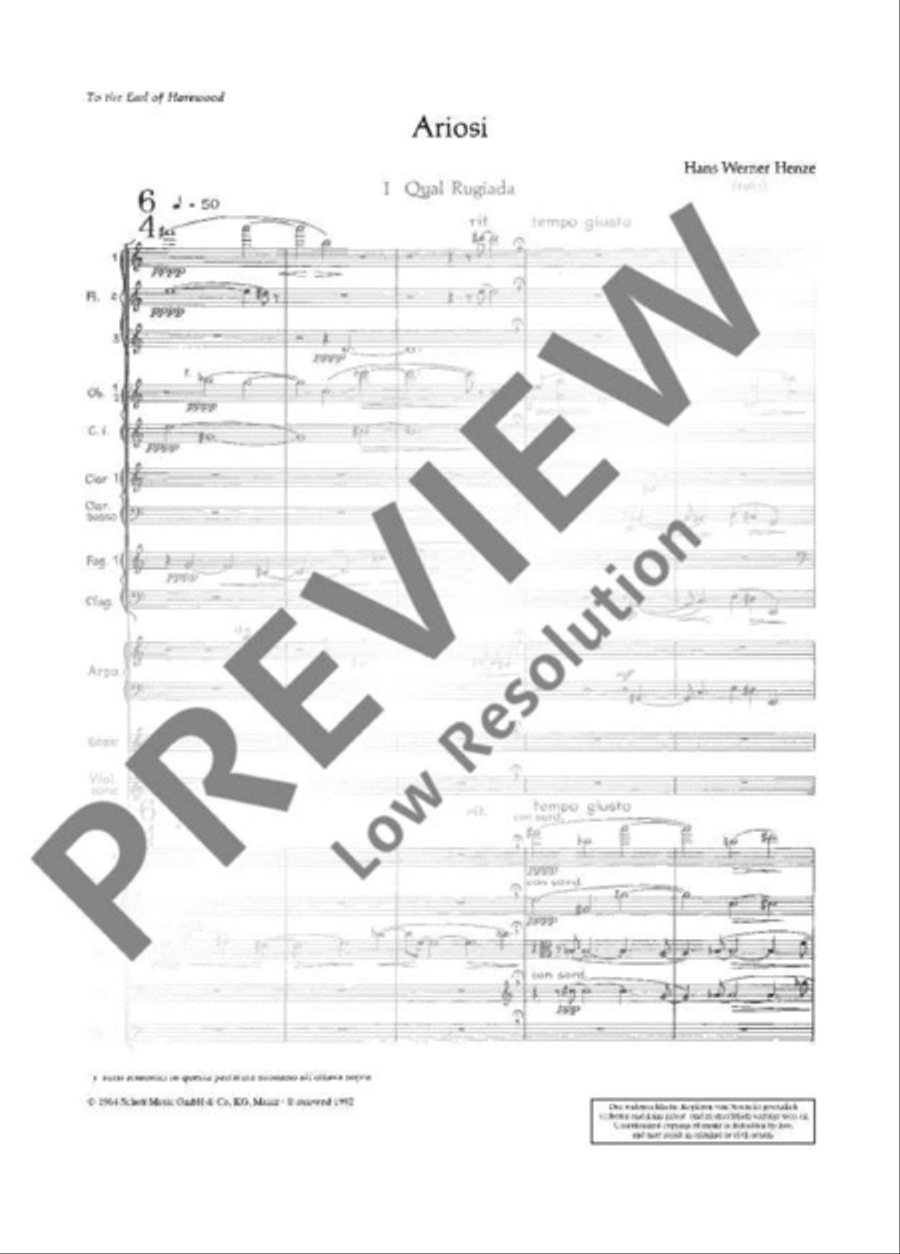 Ariosi Ariosi Orchestra scores gallery preview page 10