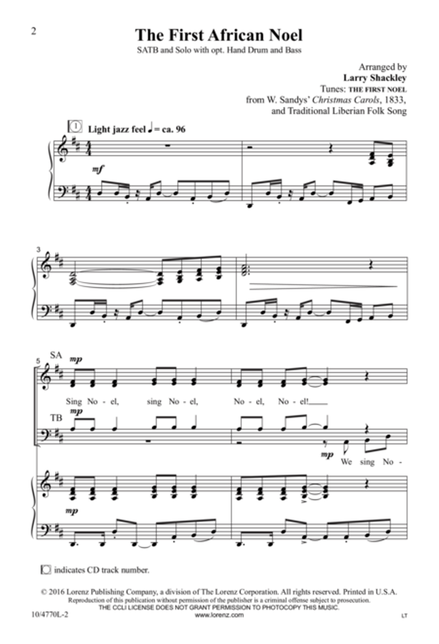 The First African Noel 4-Part scores gallery preview page 2