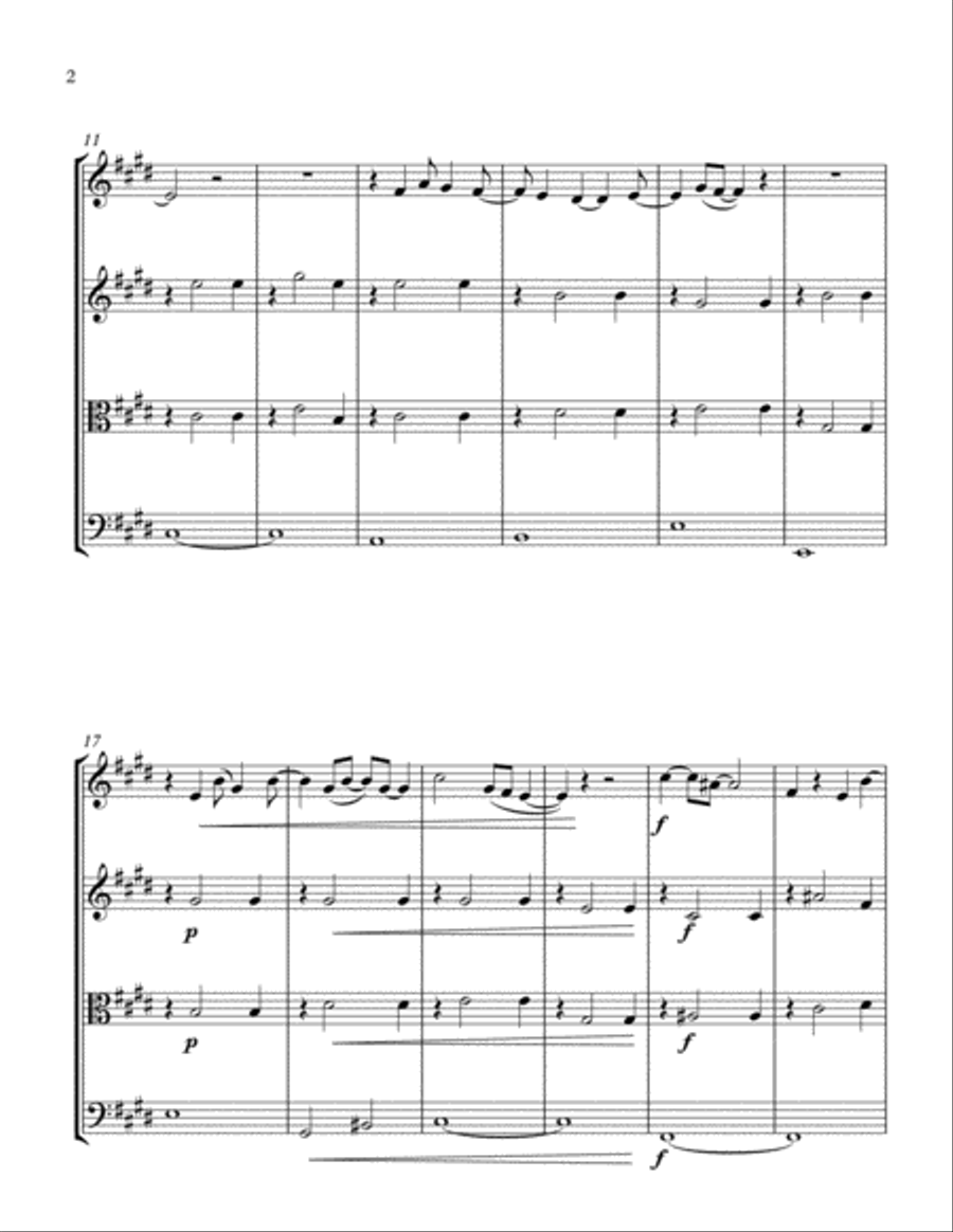First Day Of My Life First Day Of My Life String Quartet scores gallery preview page 2