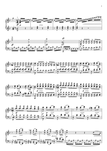 Moonlight Sonata Transposed to D minor - 3 mvt.