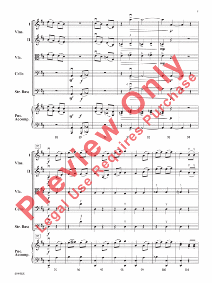 Danse Danse String Orchestra scores gallery preview page 10