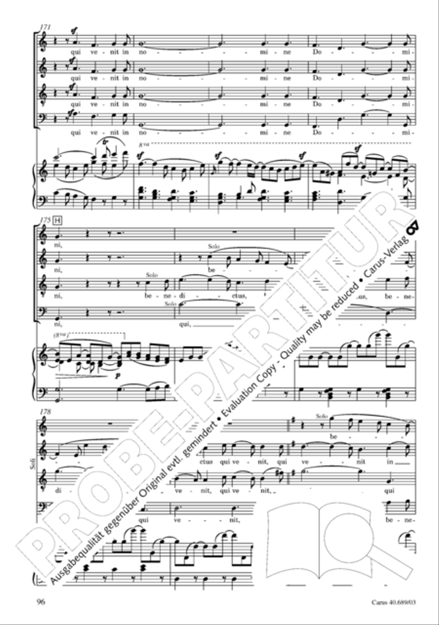 Missa solemnis Missa solemnis 4-Part scores gallery preview page 97