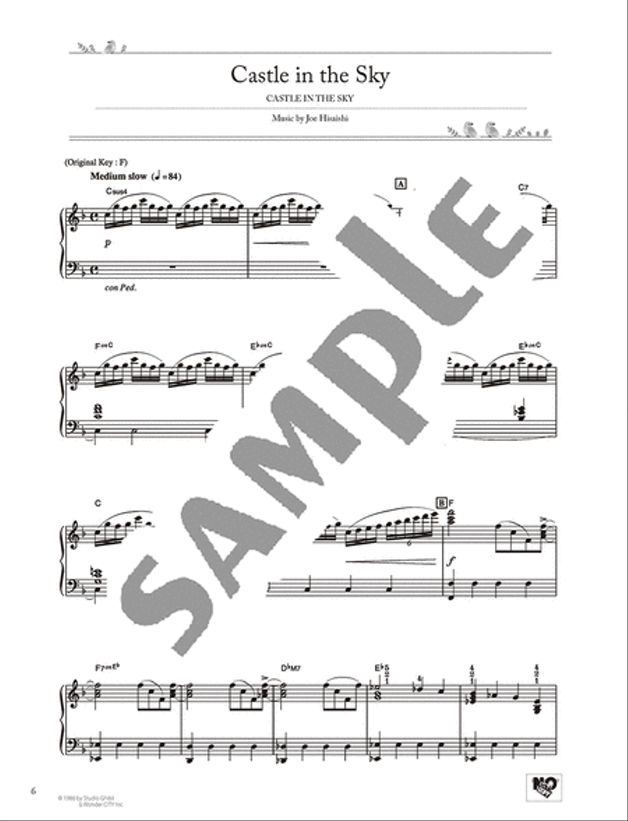 Studio Ghibli Best Hit 10 Advanced Level/English Version Voice scores gallery preview page 4